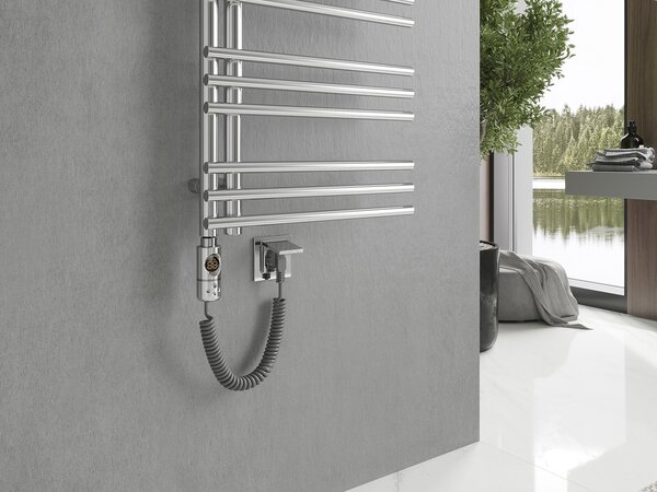 Mexen Neptun, elektrické vykurovacie teleso 1200 x 500 mm, 600 W, chrómová, W101-1200-500-2600-01