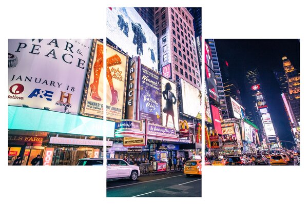 Obraz - New York Theater District (90x60 cm)