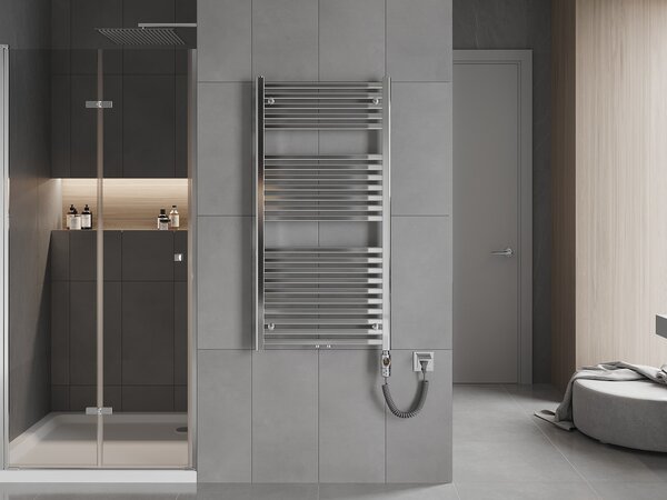 Mexen Hades, elektrické vykurovacie teleso 1200 x 600 mm, 600 W, chrómová, W104-1200-600-2600-01