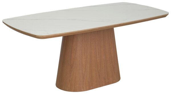 JEDÁLENSKÝ STÔL, prírodná farba, biela, 180/90/76 cm Livetastic - Stoly, Online Only