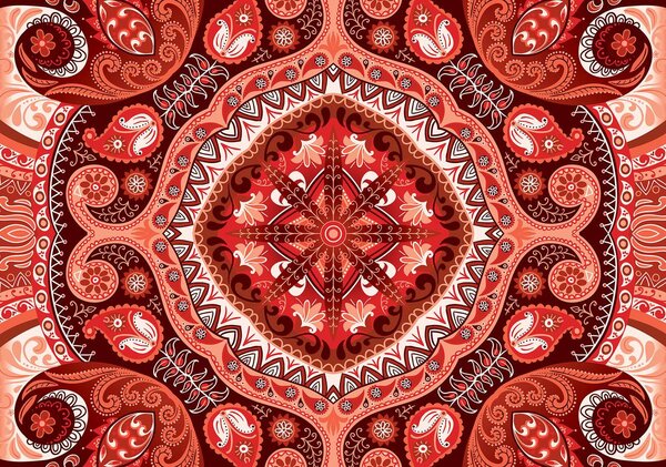 Fototapeta - Červená mozaika (152,5x104 cm)