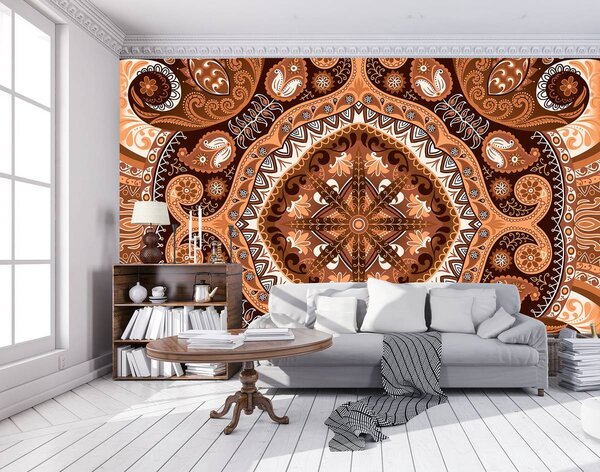 Fototapeta - Hnedá mozaika (152,5x104 cm)