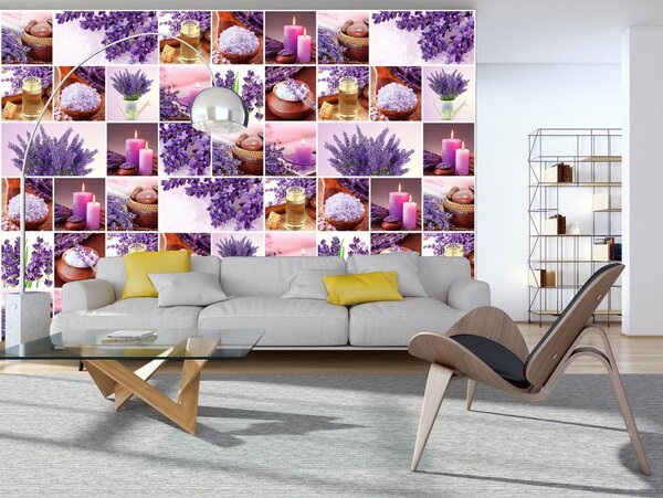 Fototapeta - Levanduľa - koláž (152,5x104 cm)