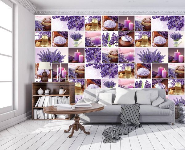 Fototapeta - Levanduľa - koláž (152,5x104 cm)