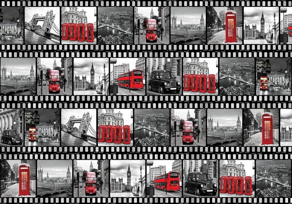 Fototapeta - Filmový pás - Londýn (152,5x104 cm)