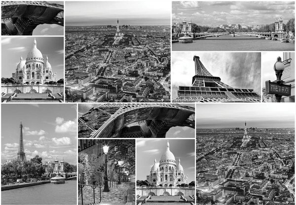 Fototapeta - Parížske pamiatky (152,5x104 cm)
