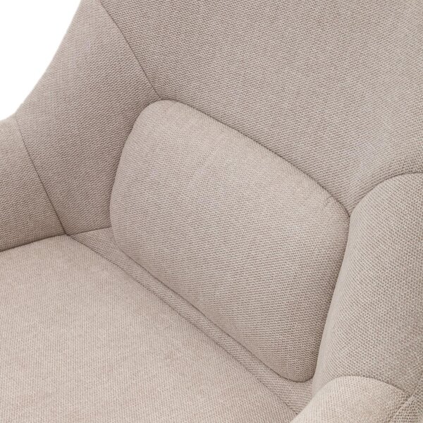 MUZZA Otočné kreslo lidaca béžové