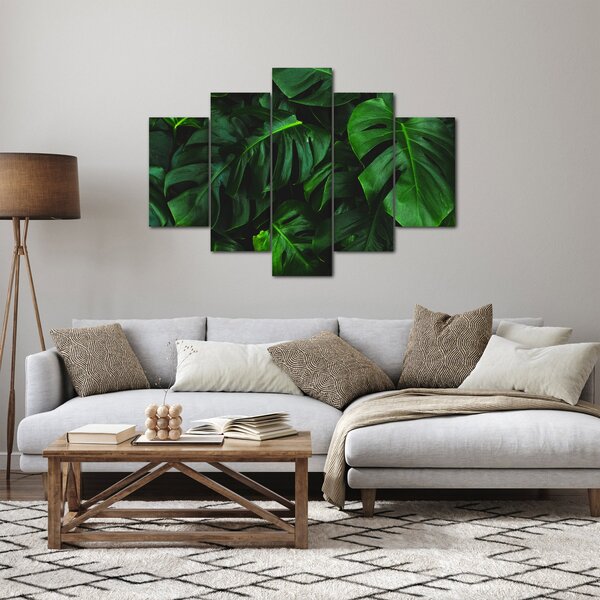 Obraz listov Monstery (150x105 cm)