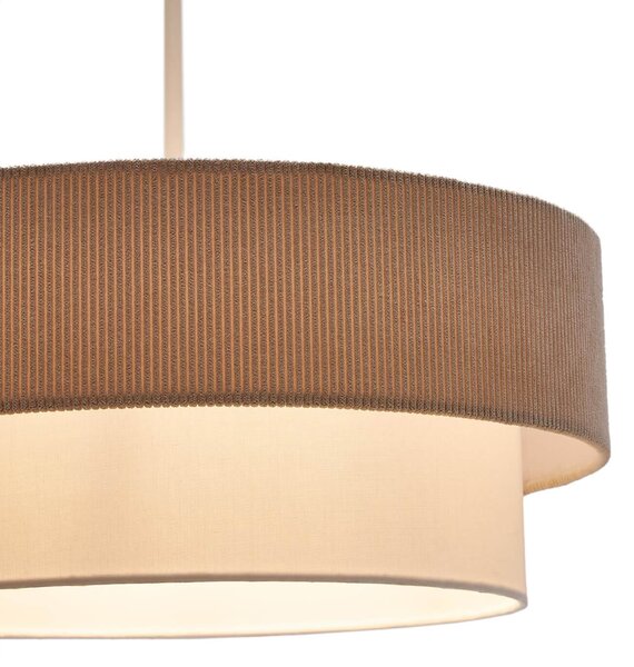 MUZZA Stropná visiaca lampa nelabia Ø 40 cm béžová