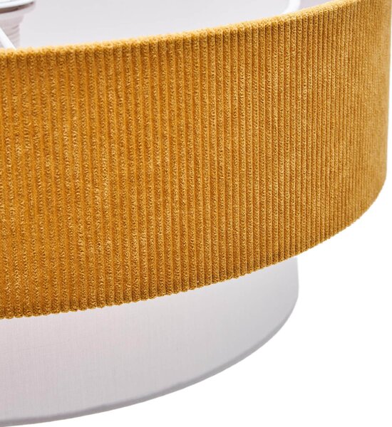 MUZZA Stropná visiaca lampa nelabia Ø 40 cm horčicová