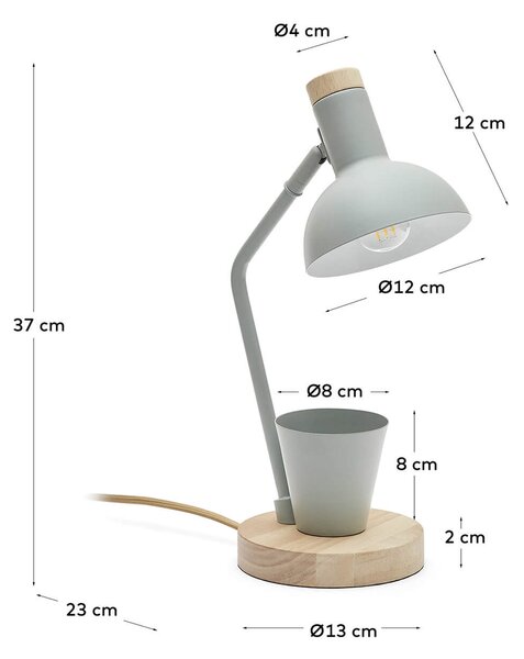 MUZZA Detská stolná lampa atiak zelená