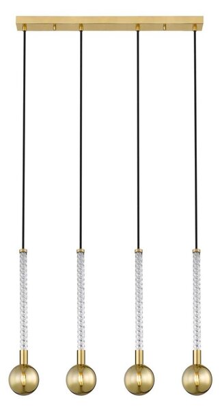 Zuma Line P0583-04A-2GHF - Luster na lanku MIDA 4xG9/6W/230V mosadz