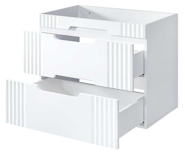 Kúpeľňová skrinka s umývadlom FIJI White U80/1 | 80 cm