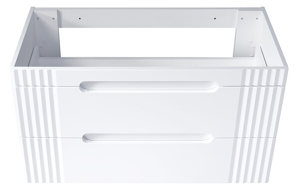 Kúpeľňová skrinka s umývadlom a doskou FIJI White DU120/1 | 120 cm