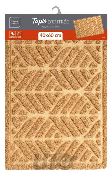 Rohožka z kokosového vlákna 40x60 cm Palmette – douceur d'intérieur