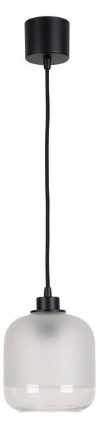 Brilagi - LED závesné svietidlo na lane RETRO GLASS 1xE27/60W/230V, priemer 14 cm, čierna/biela