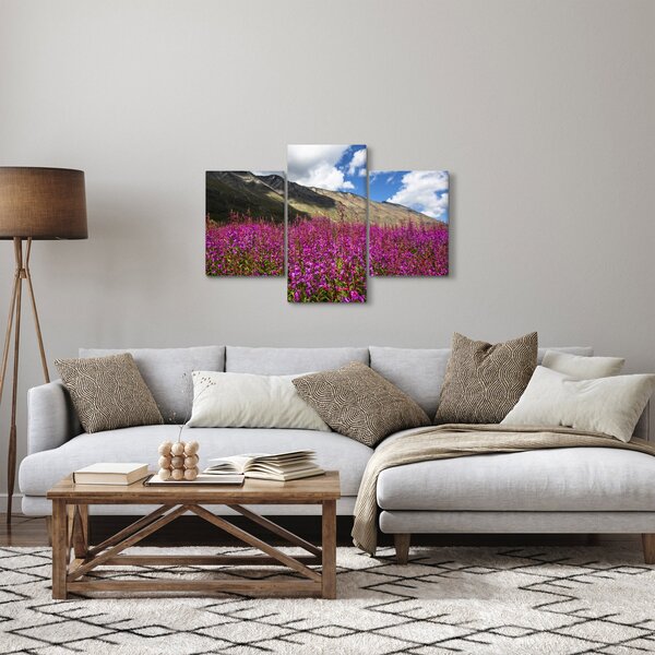 Obraz scenérie horské lúky (90x60 cm)