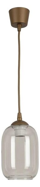 Brilagi - LED luster na lankách R GLASS 1xE27/60W/230V priemer 14 cm hnedá/dymovo sivá