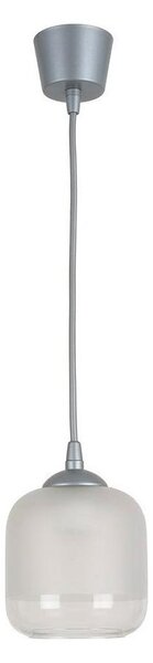 Brilagi - LED luster na lanku RETRO GLASS 1xE27/60W/230V pr. 14 cm strieborná/biela