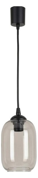 Brilagi - LED luster na lanku R GLASS 1xE27/60W/230V pr. 14 cm čierna/dymovo sivá