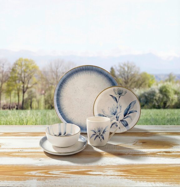 KOMBINOVANÝ SERVIS 20-dielne, porcelán keramika Landscape - Jedálenské sety