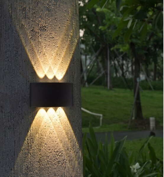 HÖFFTECH - LED Vonkajšie nástenné svietidlo UP&DOWN 6xLED/1W/230V IP65