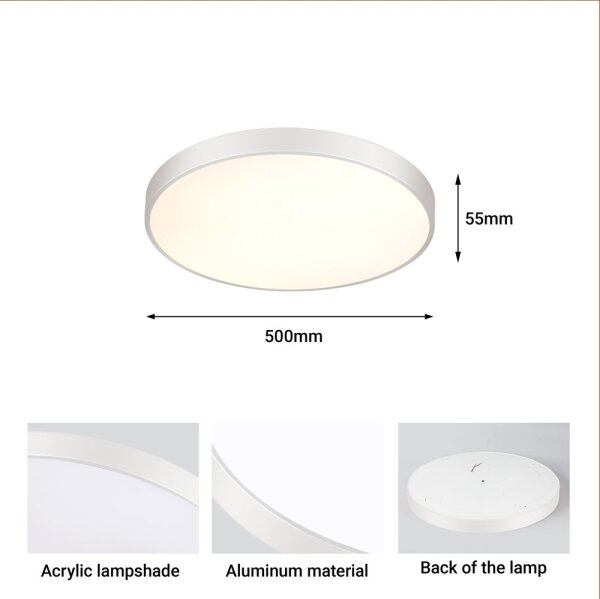 Immax NEO 07252L -LED Stmievateľné svietidlo SEMPLICI 48W/230V Wi-Fi Tuya bílá+ DO