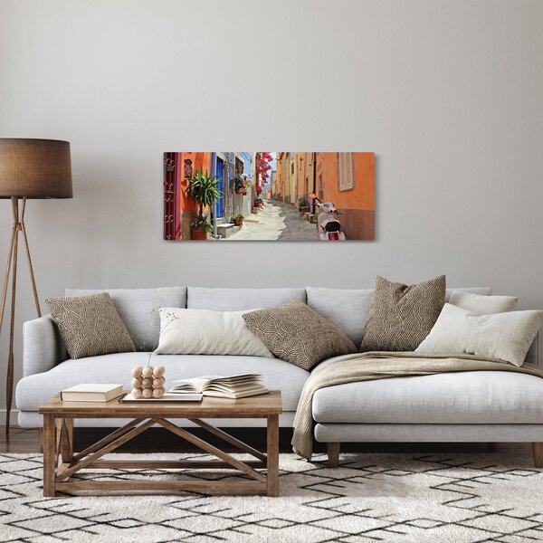 Obraz ulice na Sardínii (120x50 cm)