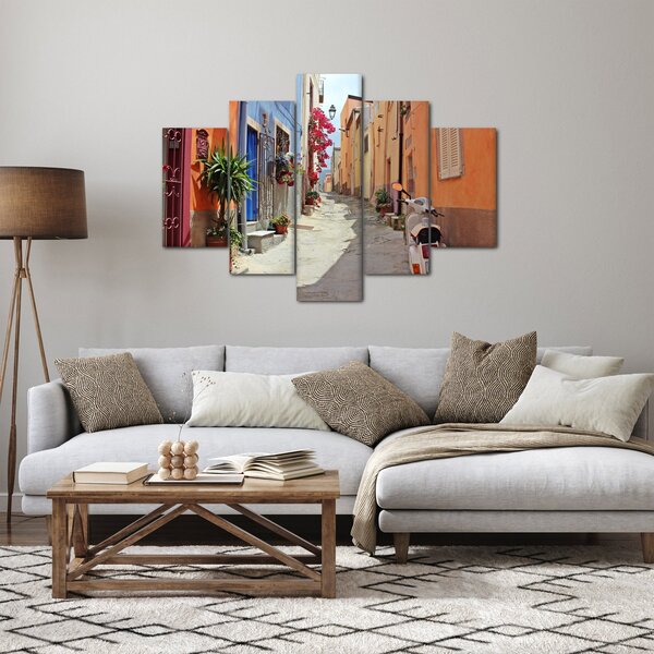 Obraz ulice na Sardínii (150x105 cm)