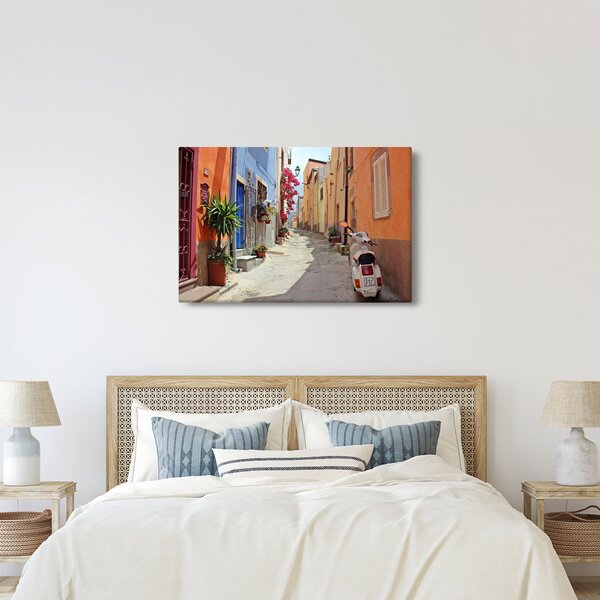 Obraz ulice na Sardínii (90x60 cm)