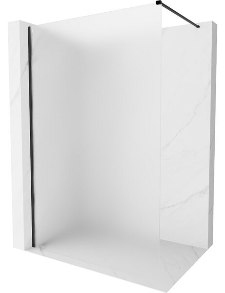 Mexen, Mexen Kioto-X sprchová stena 60 x 200 cm, matná 10 mm, čierna - 800-060-101-70-30-X