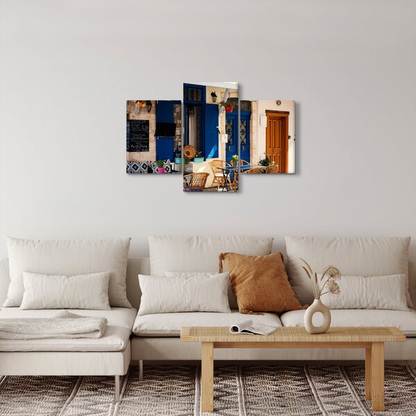 Obraz - Grécke posedenie (90x60 cm)