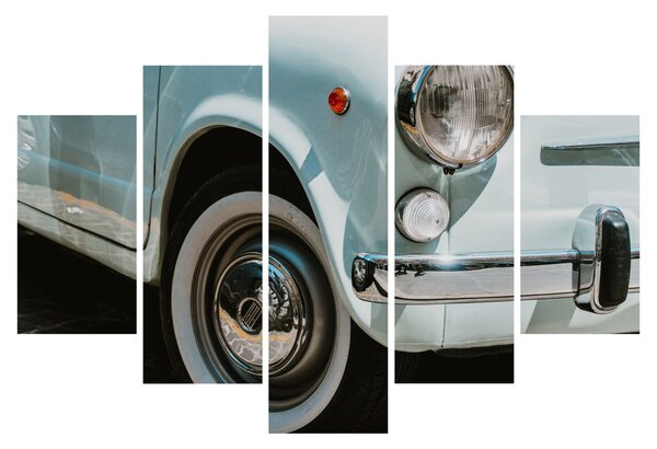 Obraz - Retro auto Fiat (150x105 cm)