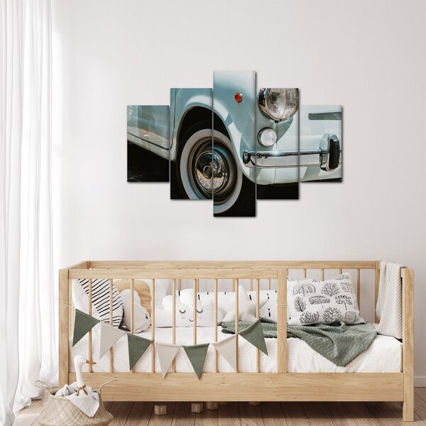 Obraz - Retro auto Fiat (150x105 cm)