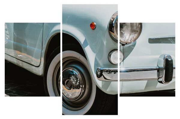 Obraz - Retro auto Fiat (90x60 cm)