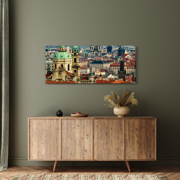 Obraz - Panorama Prahy (120x50 cm)