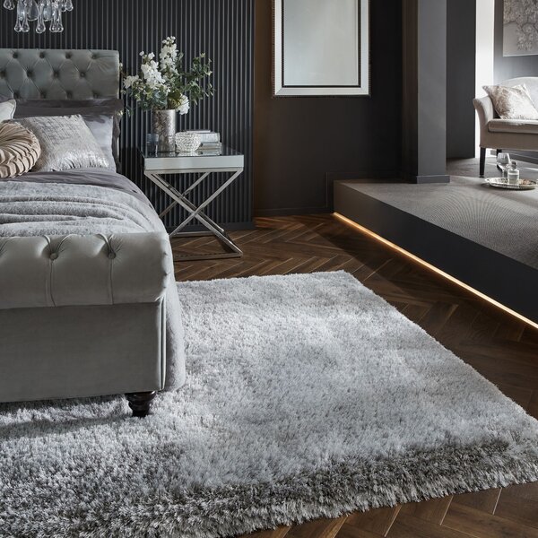 Flair Rugs, Kusový koberec Pearl Silver, 120x170, šedá, detská izba