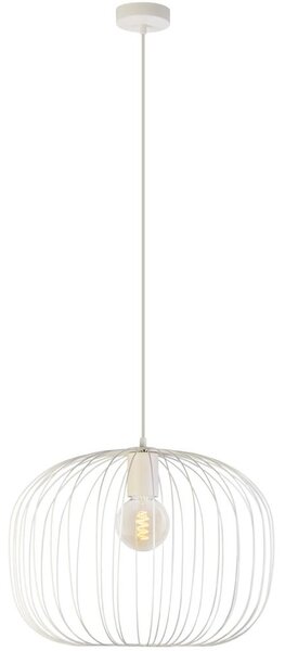 Závesný luster OVELLA 1xE27/15W/230V, priemer 46 cm, krémový
