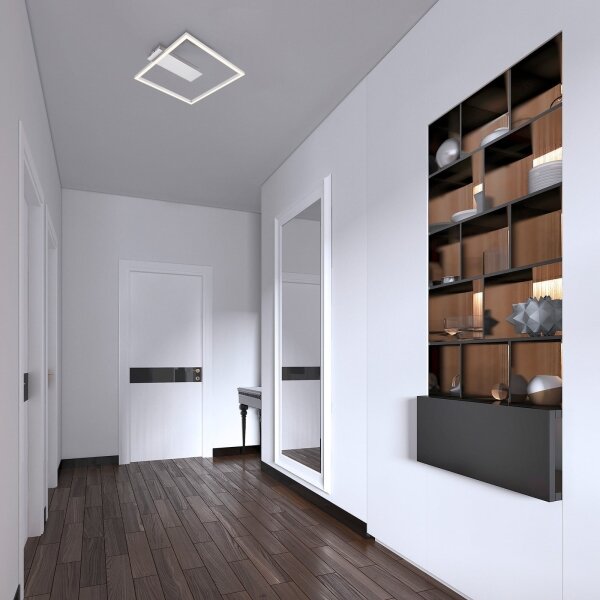 Briloner - LED stropné svietidlo FRAME LED/14W/230V 3000K 30x32 cm matný chróm