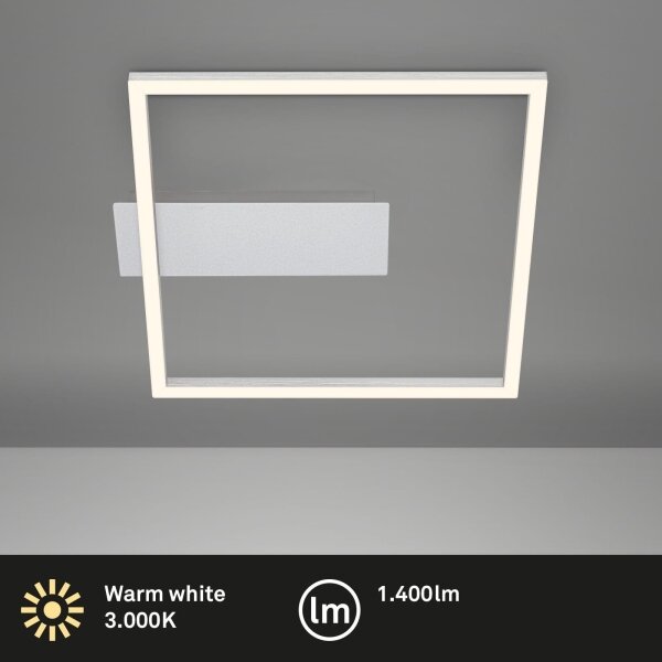 Briloner - LED stropné svietidlo FRAME LED/14W/230V 3000K 30x32 cm matný chróm
