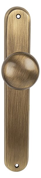 GUĽA na štíte MP - NI - ELEGANT (OGR - Bronz česaný lesklý), KP guľa pevná kus, Bez otvoru, MP OGR (bronz česaný)