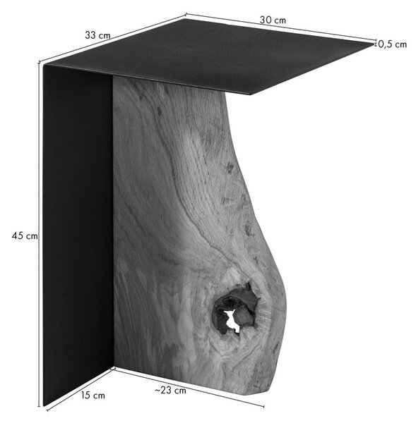 Konferenčný stolík dub 33x30x45 prírodný olejovaný LOUNGE COLLECTION