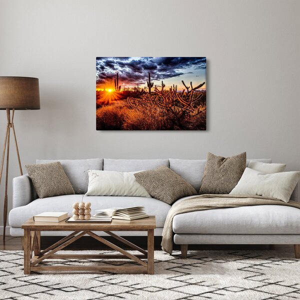 Obraz - Zlatá hodinka púšte (90x60 cm)