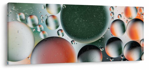 Obraz abstrakcie - bubliny (120x50 cm)