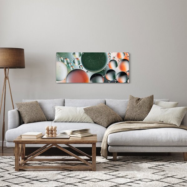 Obraz abstrakcie - bubliny (120x50 cm)
