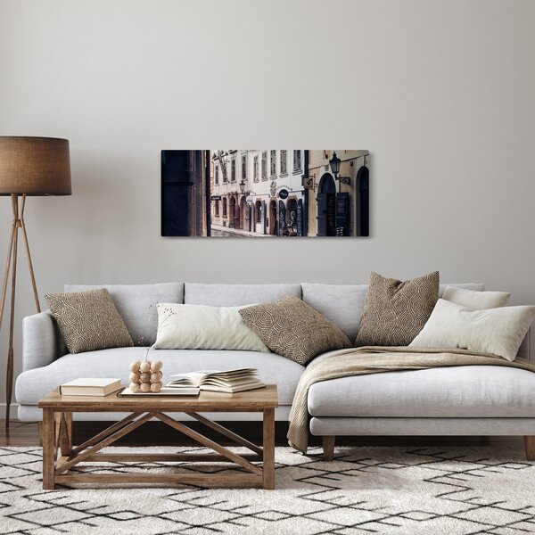 Obraz - Pražská ulička (120x50 cm)