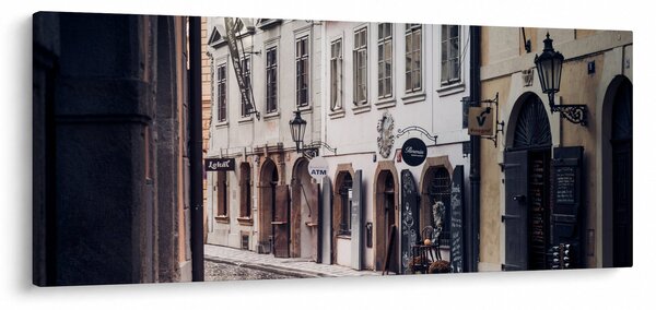 Obraz - Pražská ulička (120x50 cm)