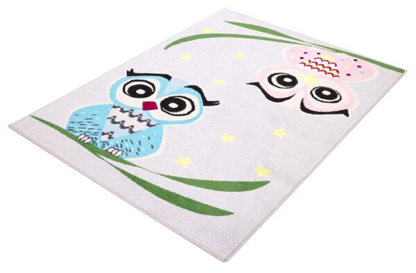 Koberec Agnella Funky Top Owl sivý