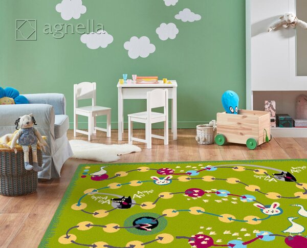Koberec Agnella Funky Top Myk zelený