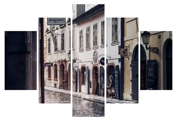Obraz - Pražská ulička (150x105 cm)